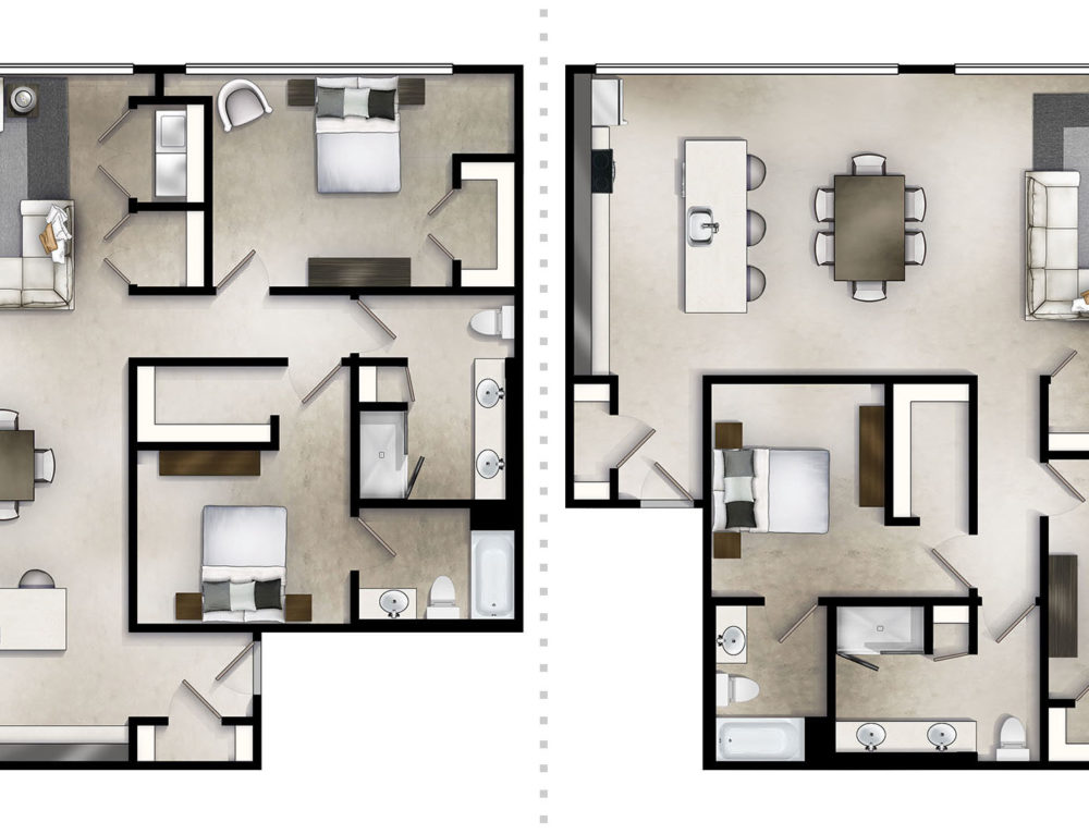Two Bedroom Apartment Birmingham AL The Denham Building